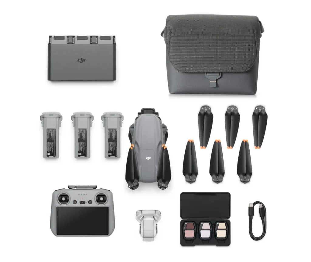 DJI Air 3S Fly More Combo(DJI RC 2)_from above_battery detached.jpeg