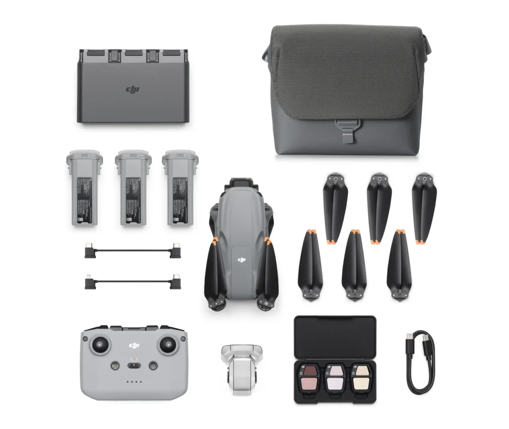 DJI Air 3S Fly More Combo（DJI RC N3）_from above_battery detached.jpg